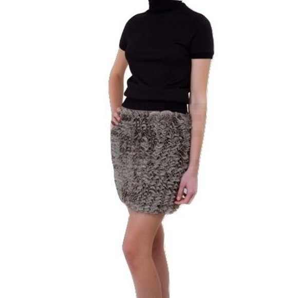 Michael Kors Tiered Ruffled Dot Print Silk Georgette Skirt Bare 16 Nwt $250 - Picture 1 of 4
